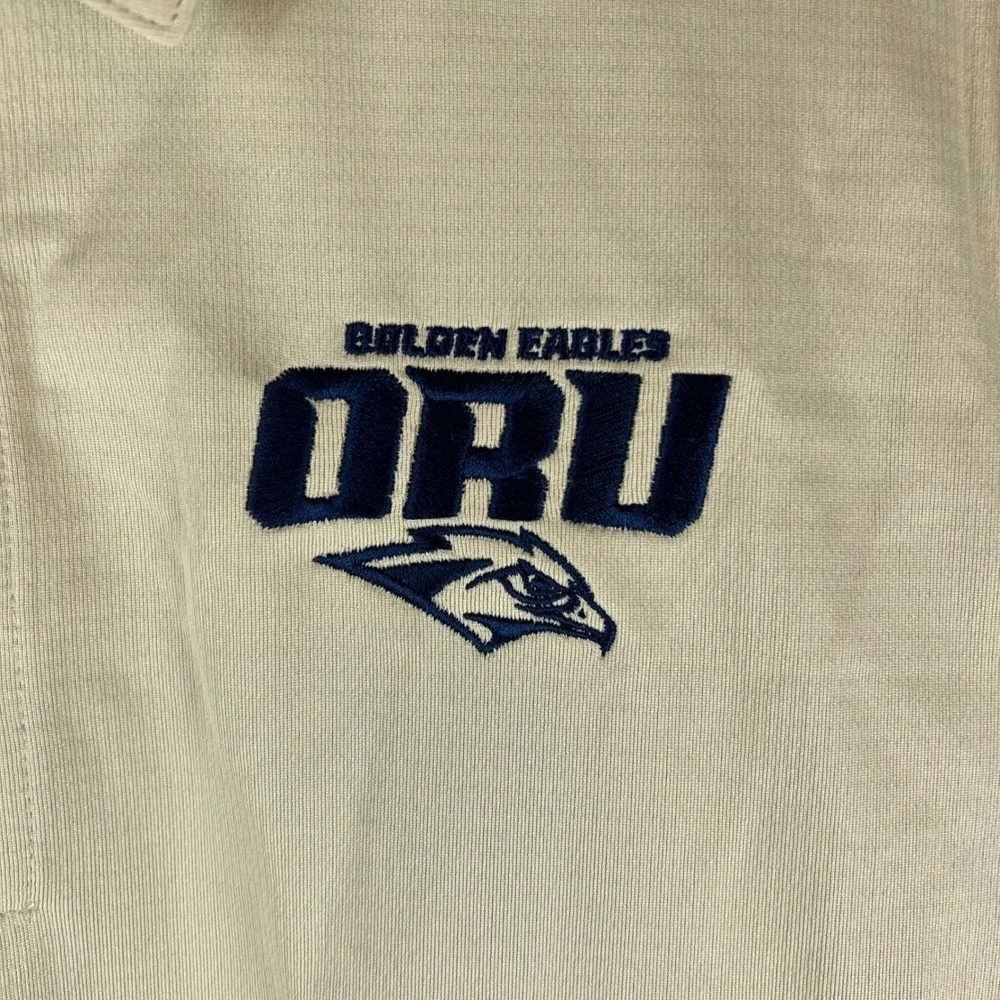 Oral Roberts Golden Eagles Nike Polo ORU Mens Medium Gold Dri-FIT‎ CI4470-783